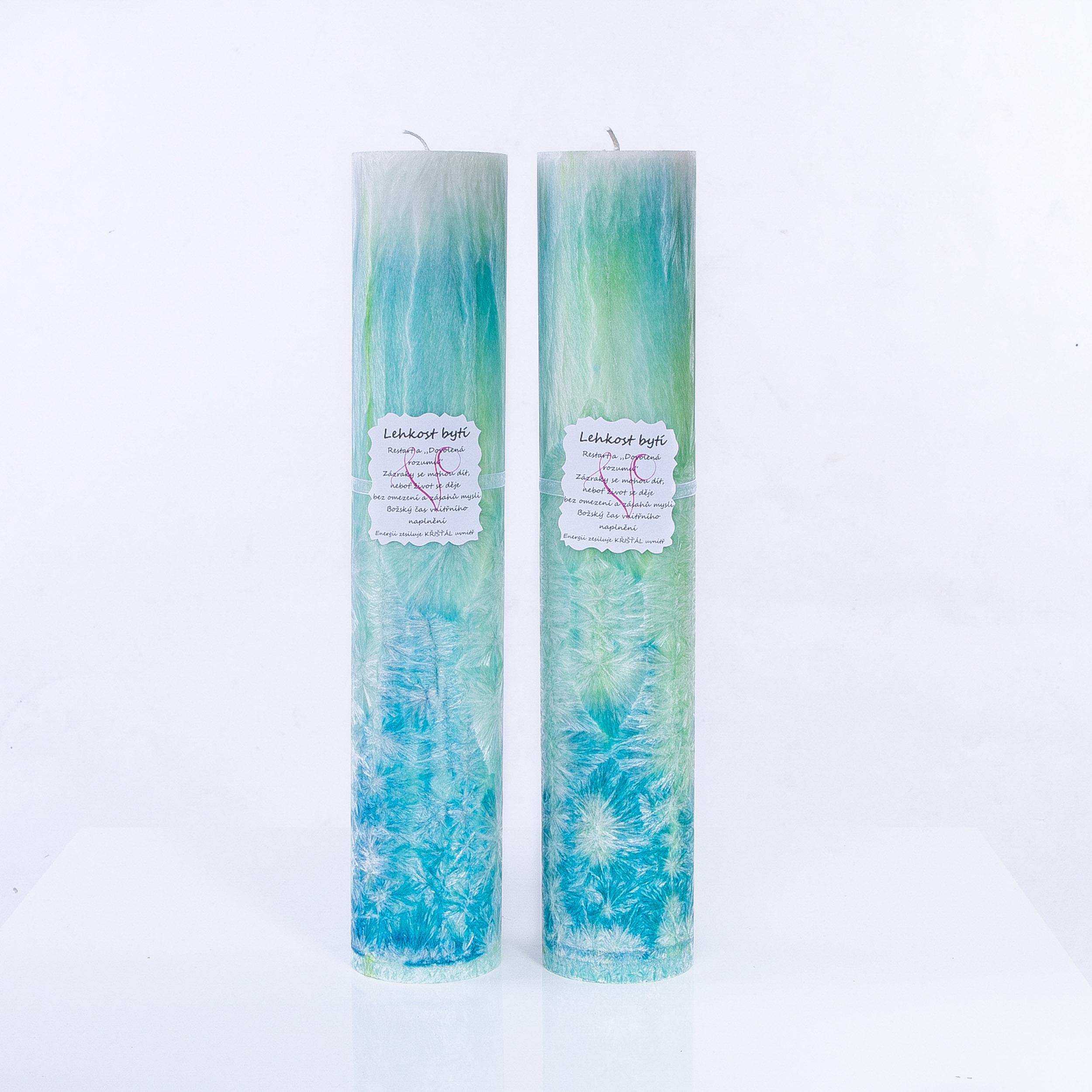Energetická svíčka s křišťálem LEHKOST BYTÍ