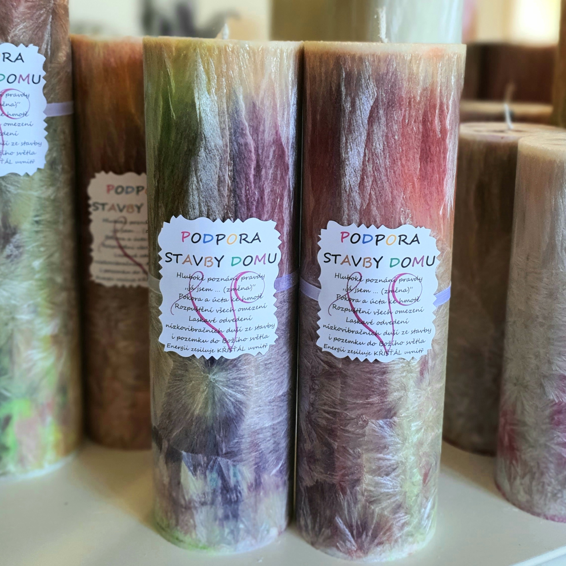 Energetická svíčka s křišťálem - PODPORA STAVBY DOMU