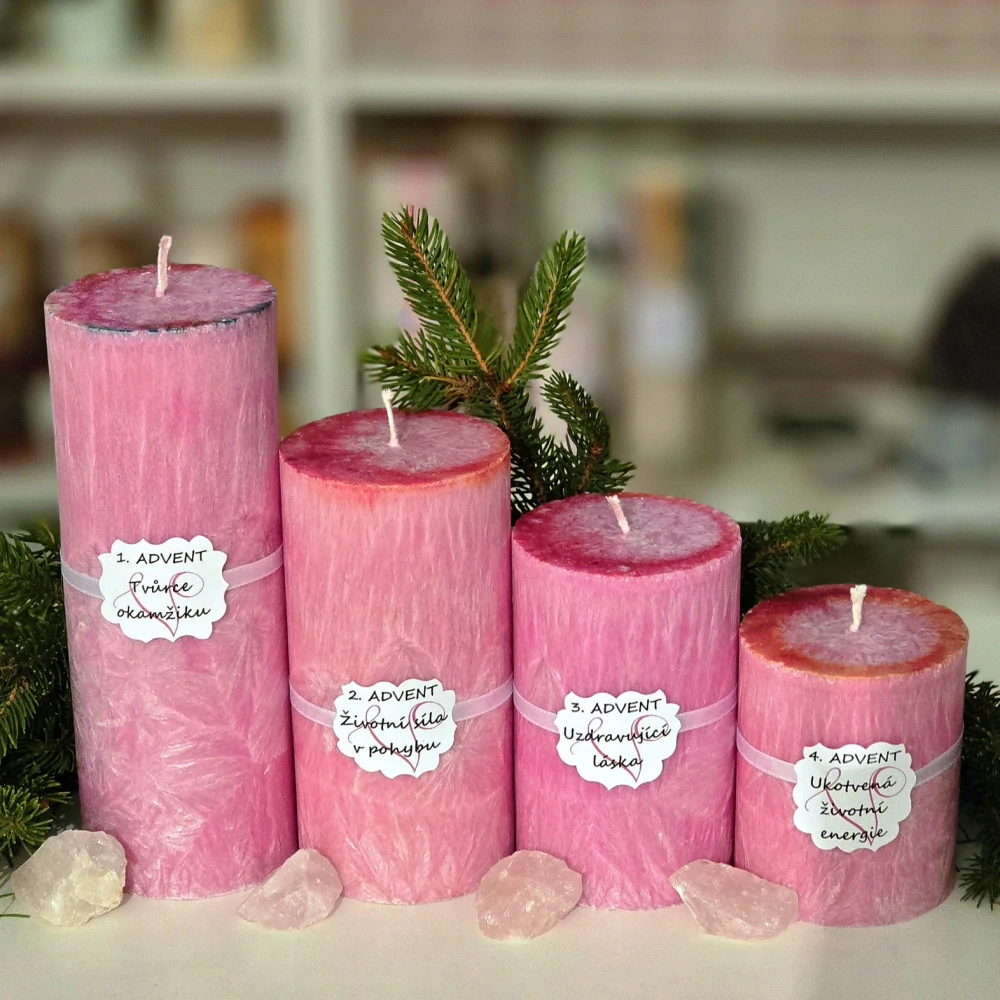 Adventní sada svíček TVŮRCE bez křišťálu