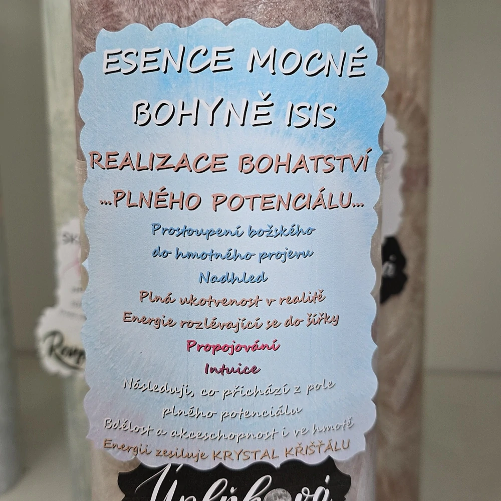 Energetická svíčka s křišťálem MAXI z Úplňku ISIS