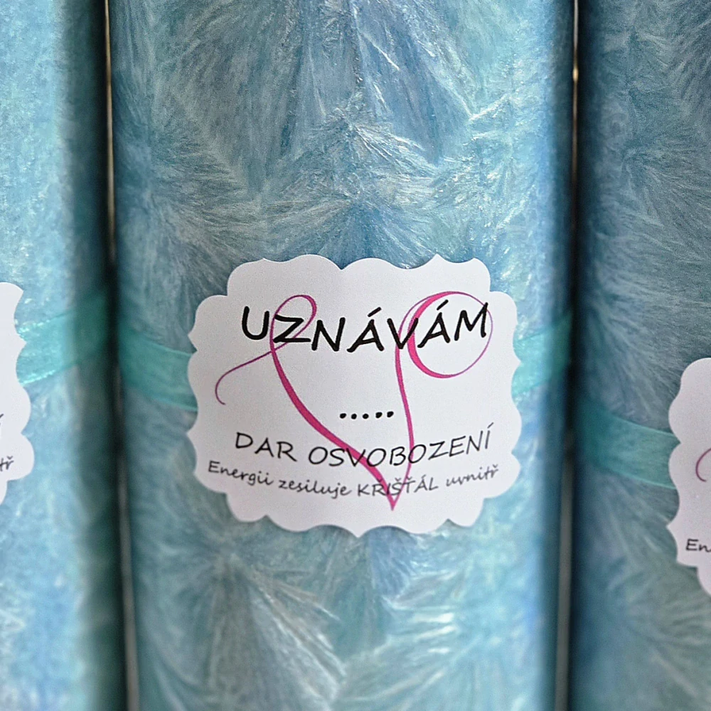 Energetická svíčka s křišťálem UZNÁVÁM...