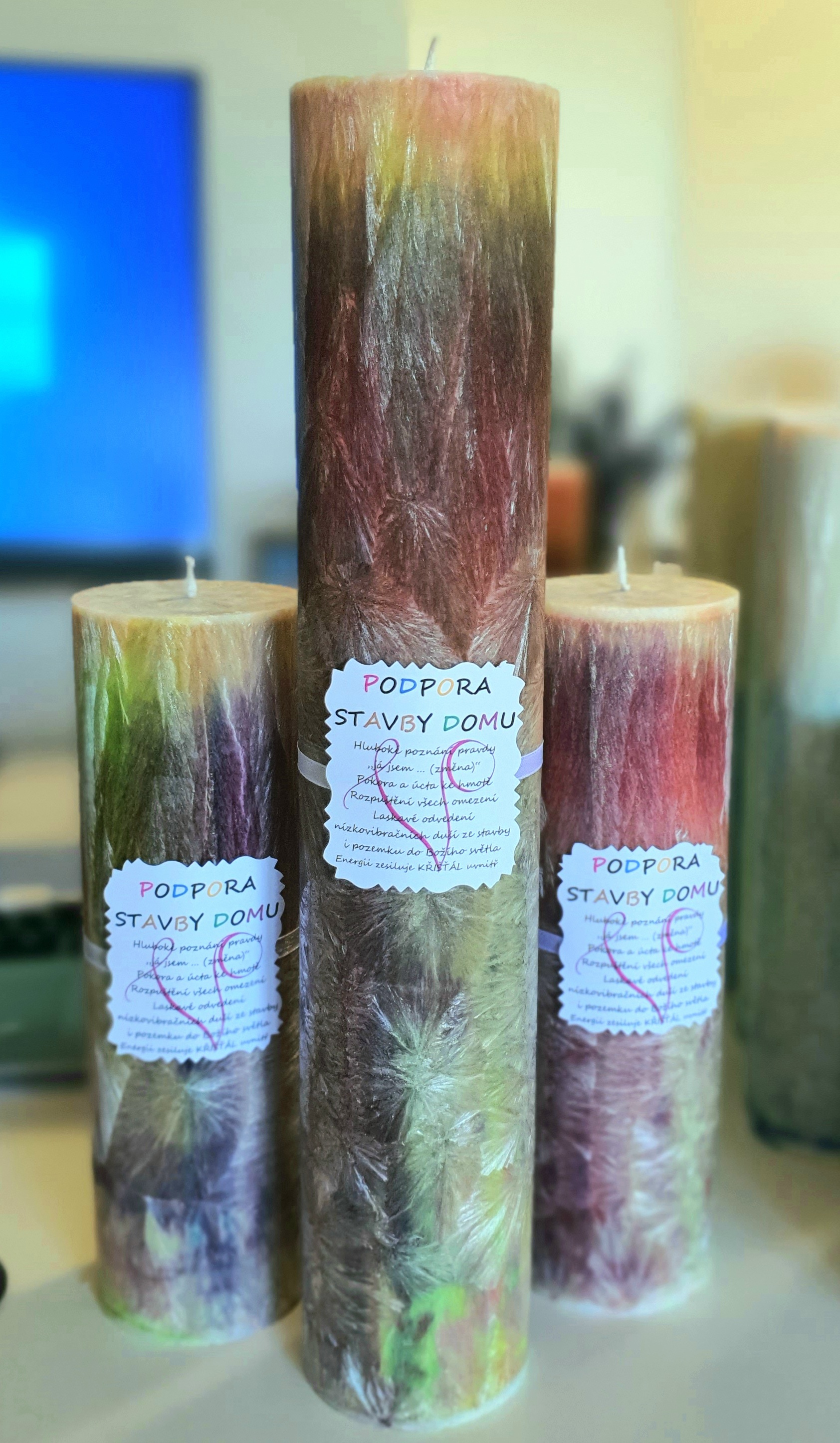 Energetická svíčka s křišťálem - PODPORA STAVBY DOMU