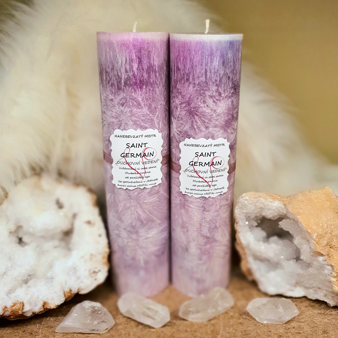 Energetická svíčka s křišťálem SAINT GERMAN