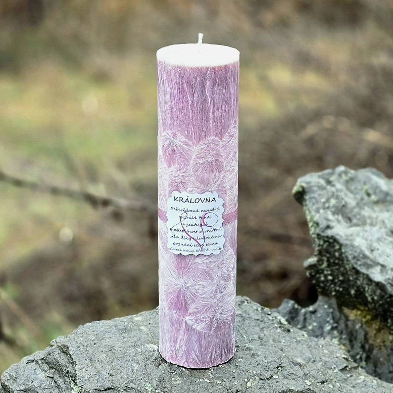 Energetická svíčka s křišťálem KRÁLOVNA 