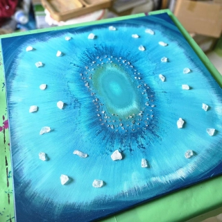 Energetický autorksý obraz ATLANTSKÝ LÉČITEL - PRODÁNO